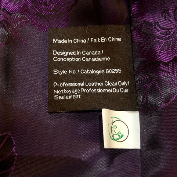 Vintage Danier Purple Suede Leather Jacket - Picture 12 of 16